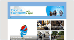 Desktop Screenshot of exerciseandnutritiontips.com